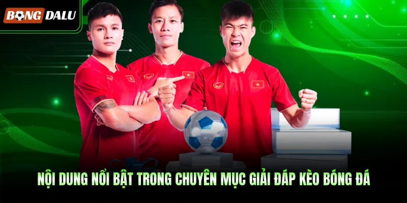 Nội dung nổi bật trong chuyên mục giải đáp kèo bóng đá